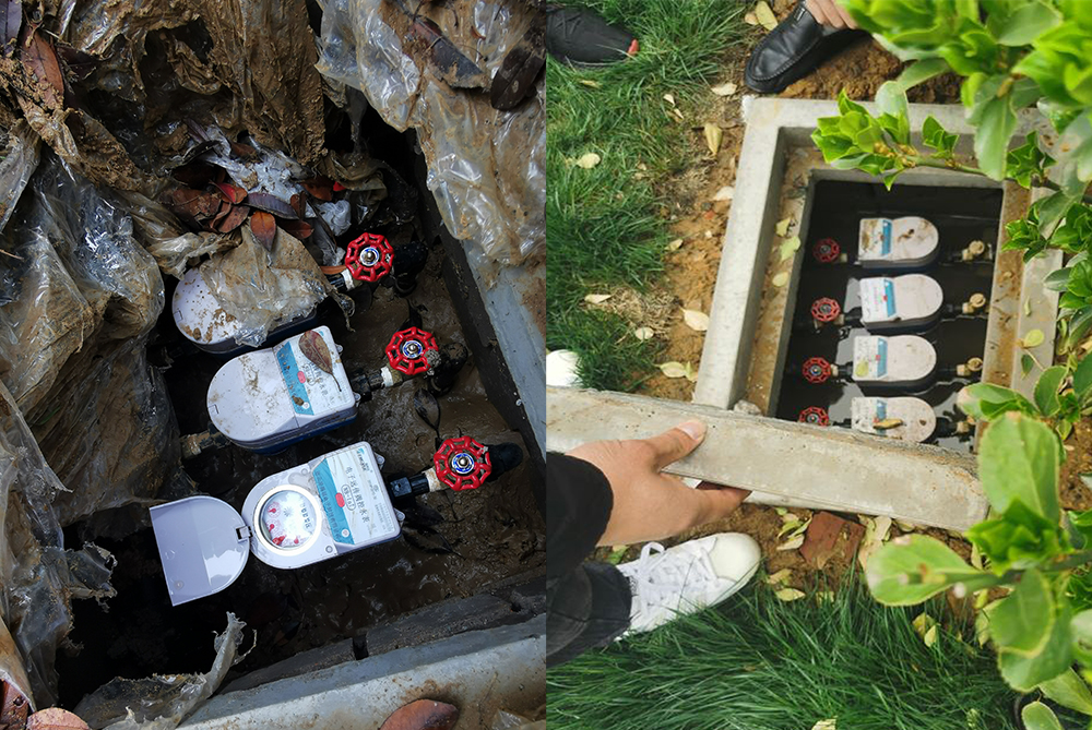 电子远传阀控水表现场安装案例