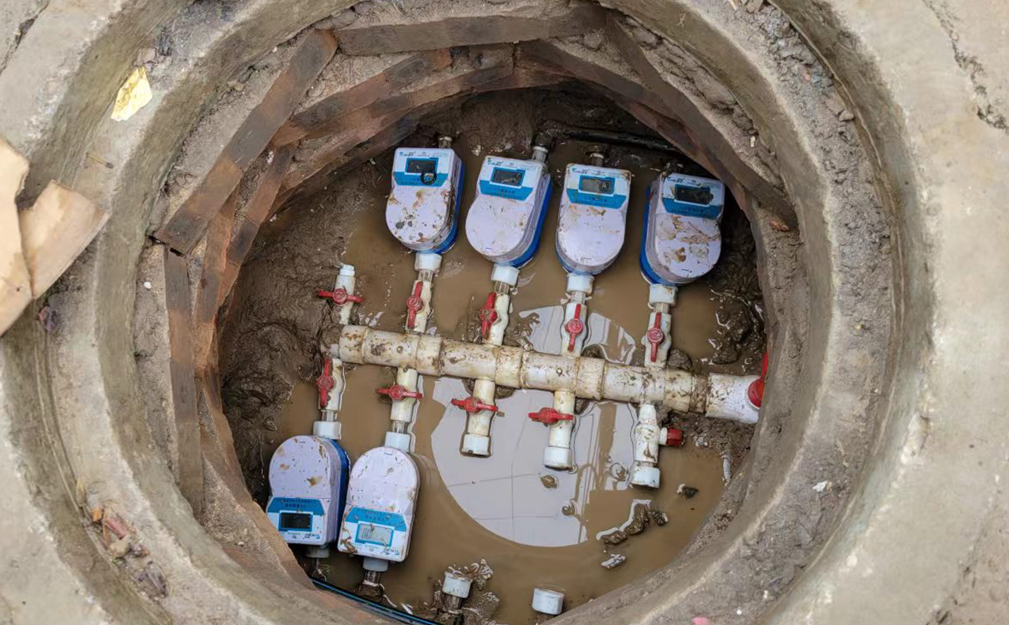 永济市城乡供水预付费水表安装案例